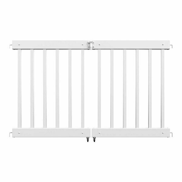 Mod-Fence Mod-Traditional 6' White Traditional Center Gate Panel 881TRAD6GATE